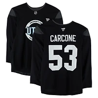Michael Carcone Utah Mammoth Practice-Used #53 Black Jersey from the 2024-25 NHL Season