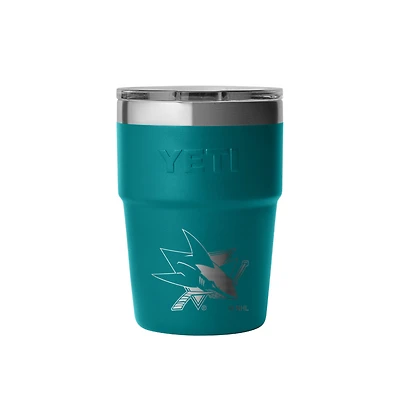 YETI San Jose Sharks 16oz. Rambler Stackable Cup with MagSlider Lid