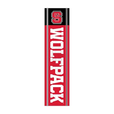 NC State Wolfpack 48" Team Name with Logo Leaner