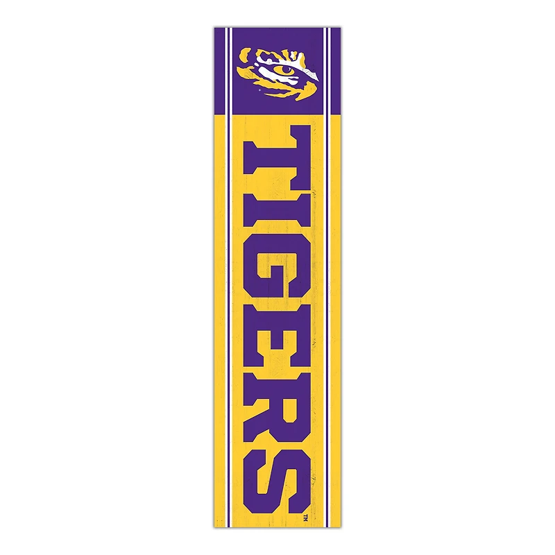 LSU Tigers 48" Team Name with Logo Leaner