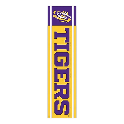 LSU Tigers 48" Team Name with Logo Leaner