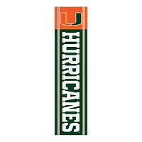 Miami Hurricanes 48" Team Name with Logo Leaner