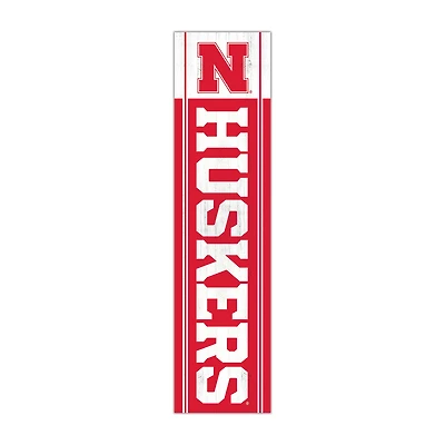 Nebraska Huskers 48" Team Name with Logo Leaner