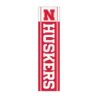 Nebraska Huskers 48" Team Name with Logo Leaner