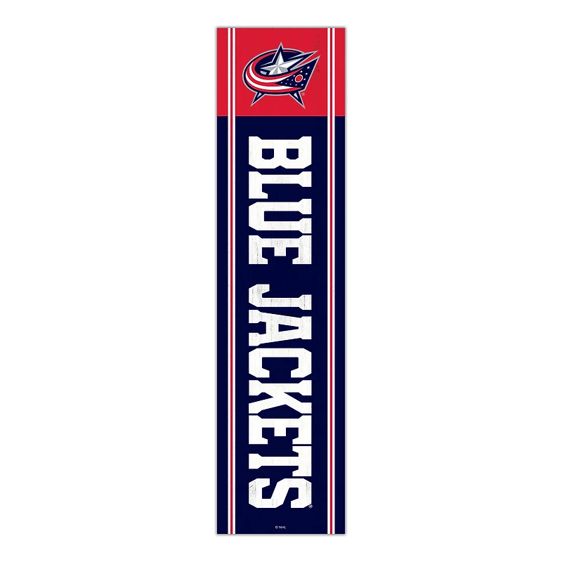 Columbus Blue Jackets 48" Team Name with Logo Leaner