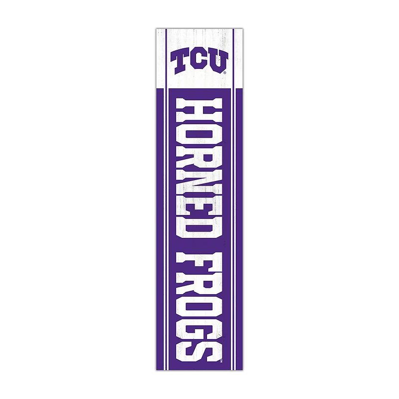TCU Horned Frogs 48" Team Name with Logo Leaner