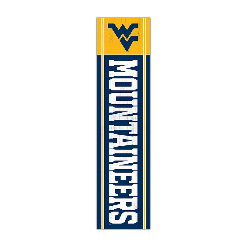 West Virginia Mountaineers 48" Team Name with Logo Leaner