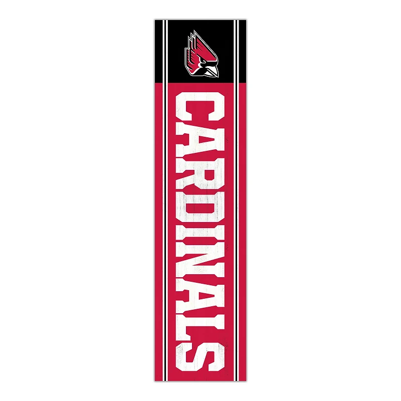 Ball State Cardinals 48" Team Name with Logo Leaner