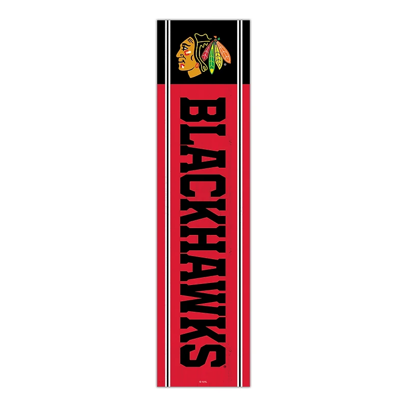 Chicago Blackhawks 48" Team Name with Logo Leaner