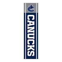 Vancouver Canucks 48" Team Name with Logo Leaner