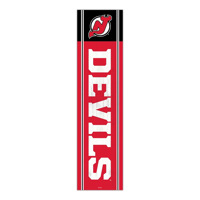 New Jersey Devils 48" Team Name with Logo Leaner