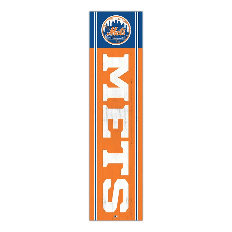 New York Mets 48" Team Name with Logo Leaner