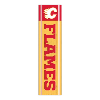 Calgary Flames 48" Team Name with Logo Leaner