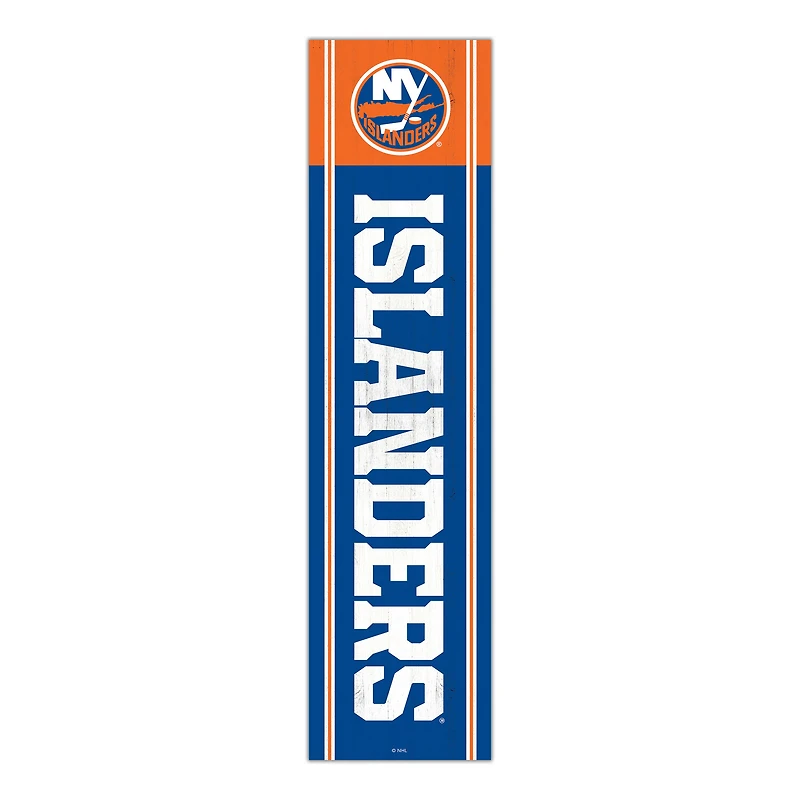 New York Islanders 48" Team Name with Logo Leaner