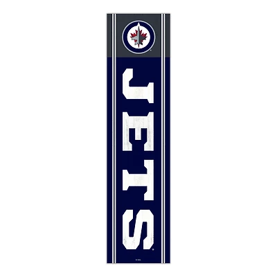 Winnipeg Jets 48" Team Name with Logo Leaner