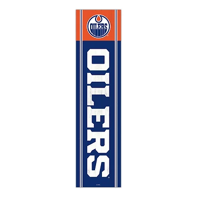 Edmonton Oilers 48" Team Name with Logo Leaner