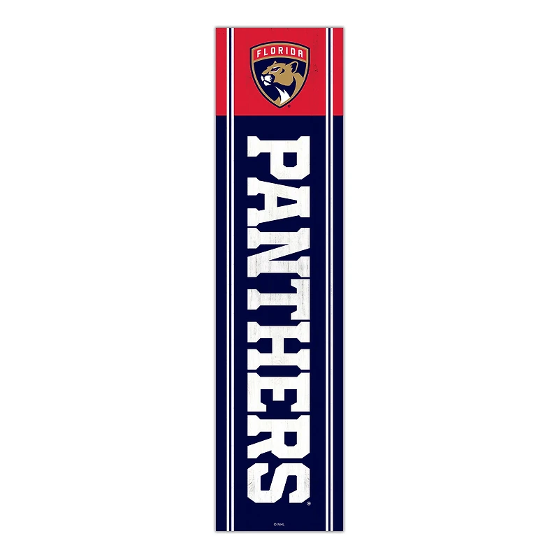 Florida Panthers 48" Team Name with Logo Leaner