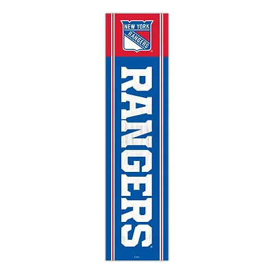 New York Rangers 48" Team Name with Logo Leaner