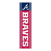 Atlanta Braves 48" Team Name with Logo Leaner