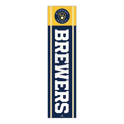 Milwaukee Brewers 48" Team Name with Logo Leaner