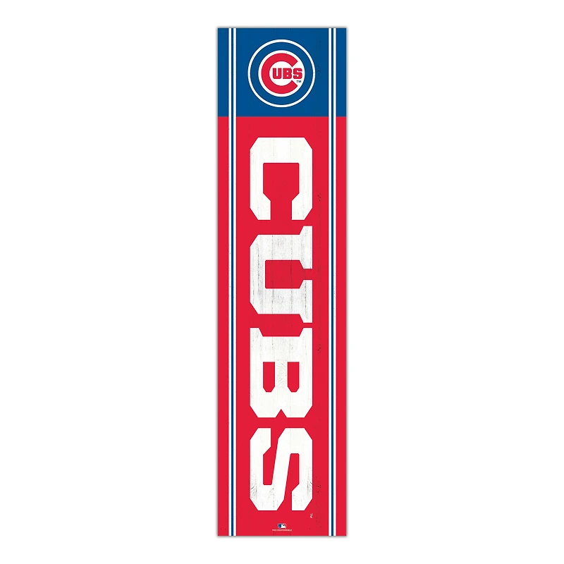 Chicago Cubs 48" Team Name with Logo Leaner
