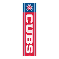 Chicago Cubs 48" Team Name with Logo Leaner