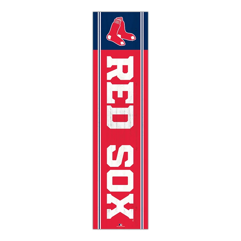 Boston Red Sox 48" Team Name with Logo Leaner