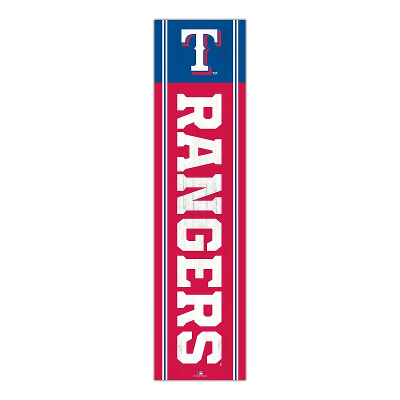 Texas Rangers 48" Team Name with Logo Leaner