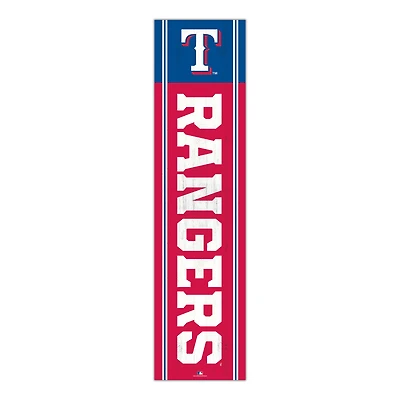 Texas Rangers 48" Team Name with Logo Leaner