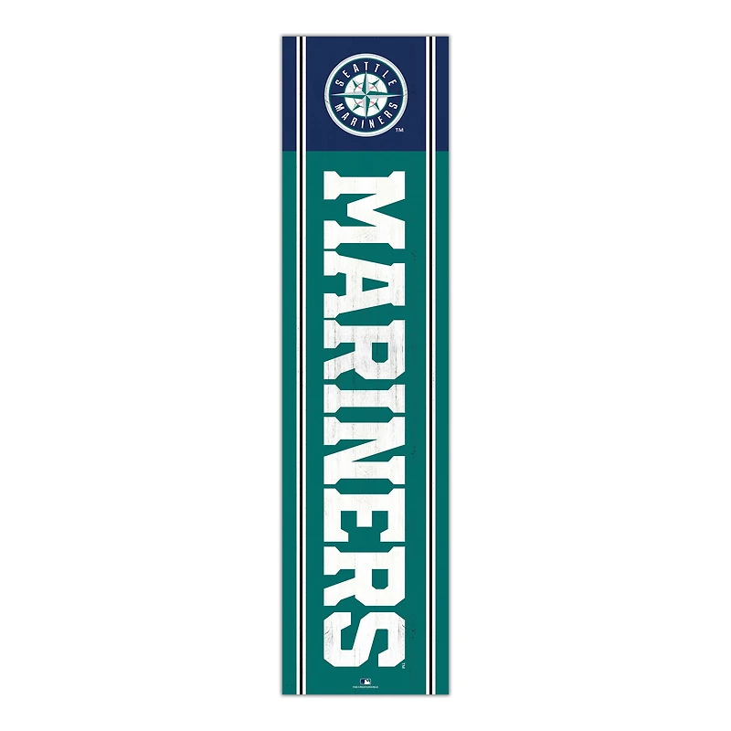 Seattle Mariners 48" Team Name with Logo Leaner