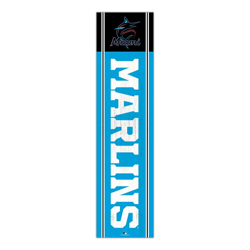 Miami Marlins 48" Team Name with Logo Leaner