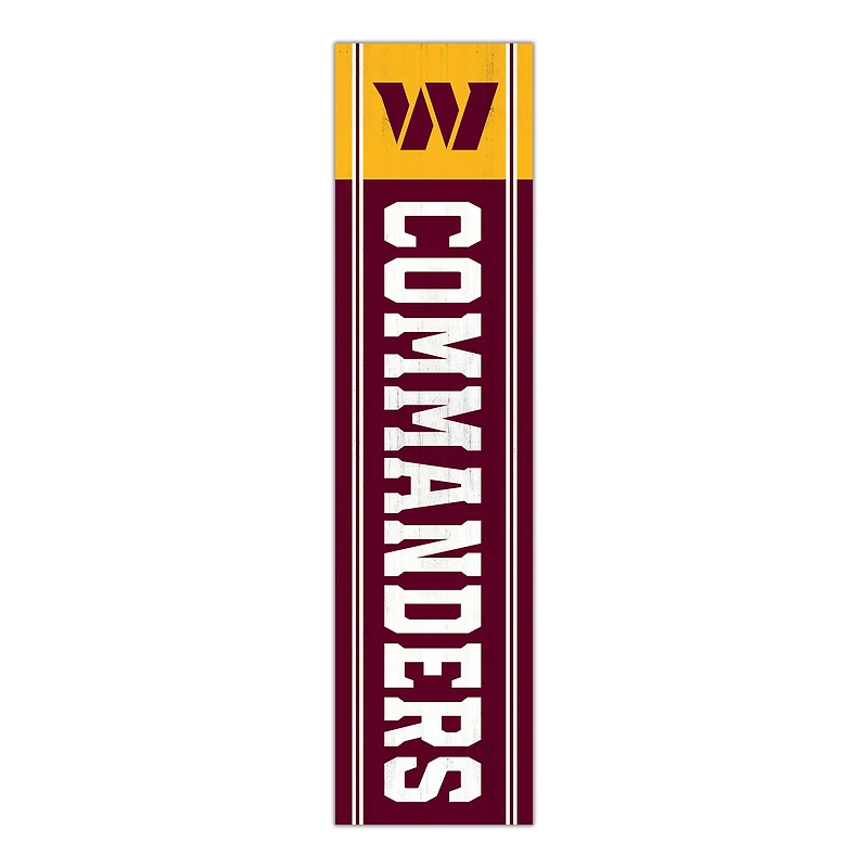 Washington Commanders 48" Team Name with Logo Leaner
