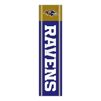 Baltimore Ravens 48" Team Name with Logo Leaner
