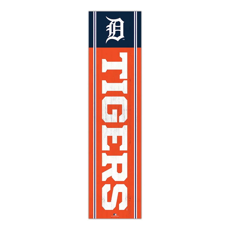 Detroit Tigers 48" Team Name with Logo Leaner