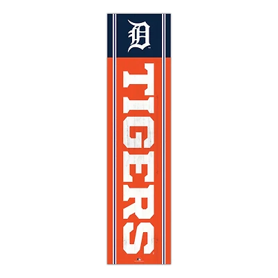 Detroit Tigers 48" Team Name with Logo Leaner