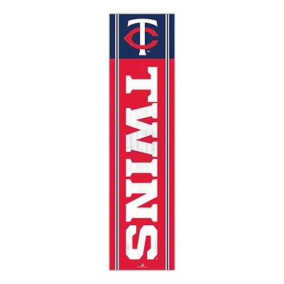 Minnesota Twins 48" Team Name with Logo Leaner