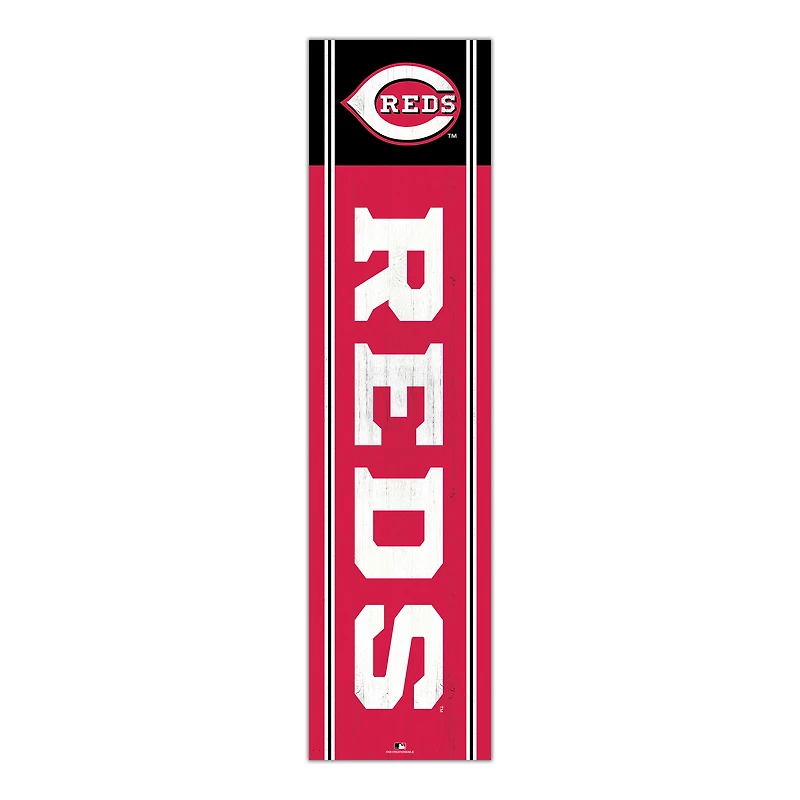 Cincinnati Reds 48" Team Name with Logo Leaner