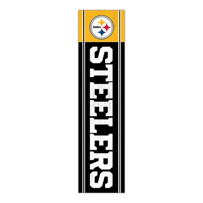 Pittsburgh Steelers 48" Team Name with Logo Leaner