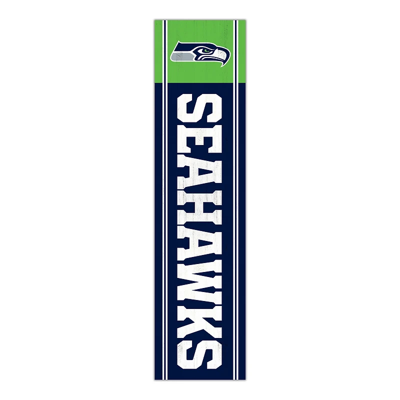 Seattle Seahawks 48" Team Name with Logo Leaner