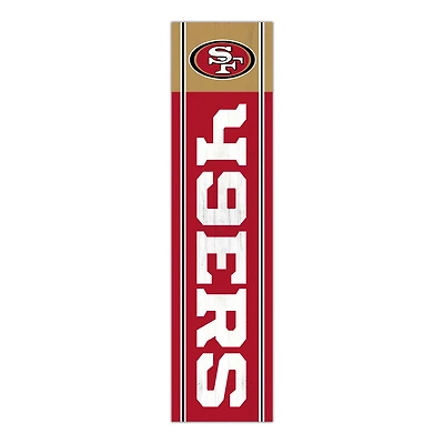 San Francisco 49ers 48" Team Name with Logo Leaner