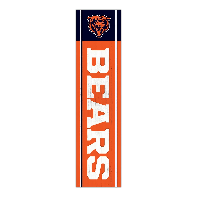 Chicago Bears 48" Team Name with Logo Leaner