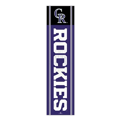 Colorado Rockies 48" Team Name with Logo Leaner