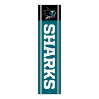 San Jose Sharks 48" Team Name with Logo Leaner