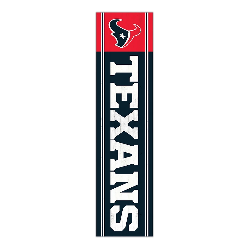 Houston Texans 48" Team Name with Logo Leaner