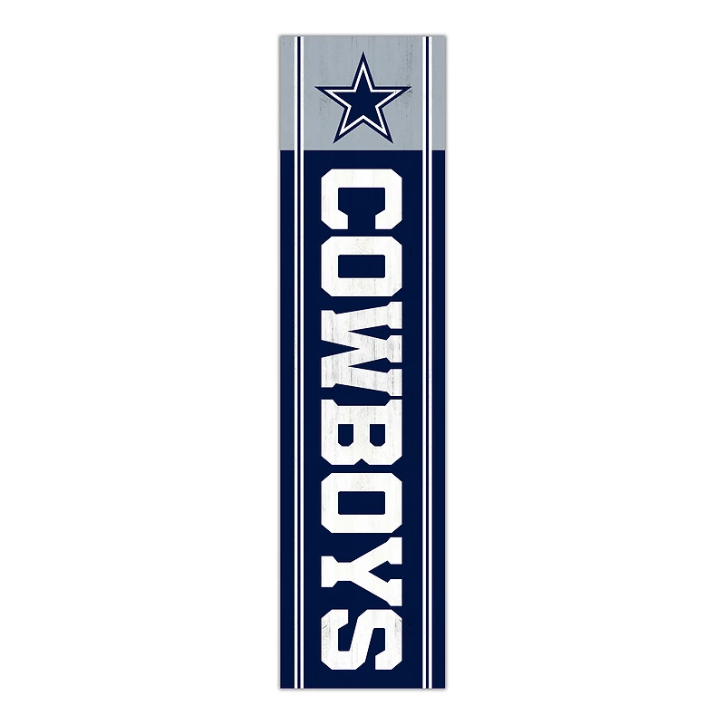 Dallas Cowboys 48" Team Name with Logo Leaner
