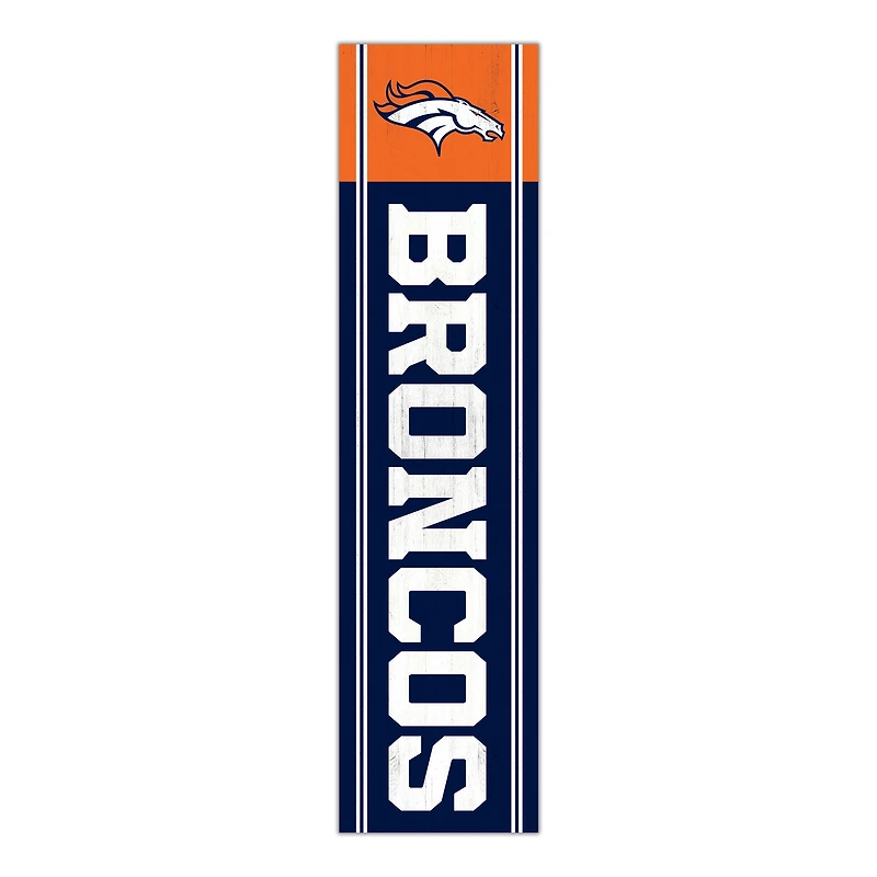 Denver Broncos 48" Team Name with Logo Leaner