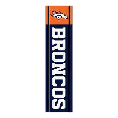 Denver Broncos 48" Team Name with Logo Leaner