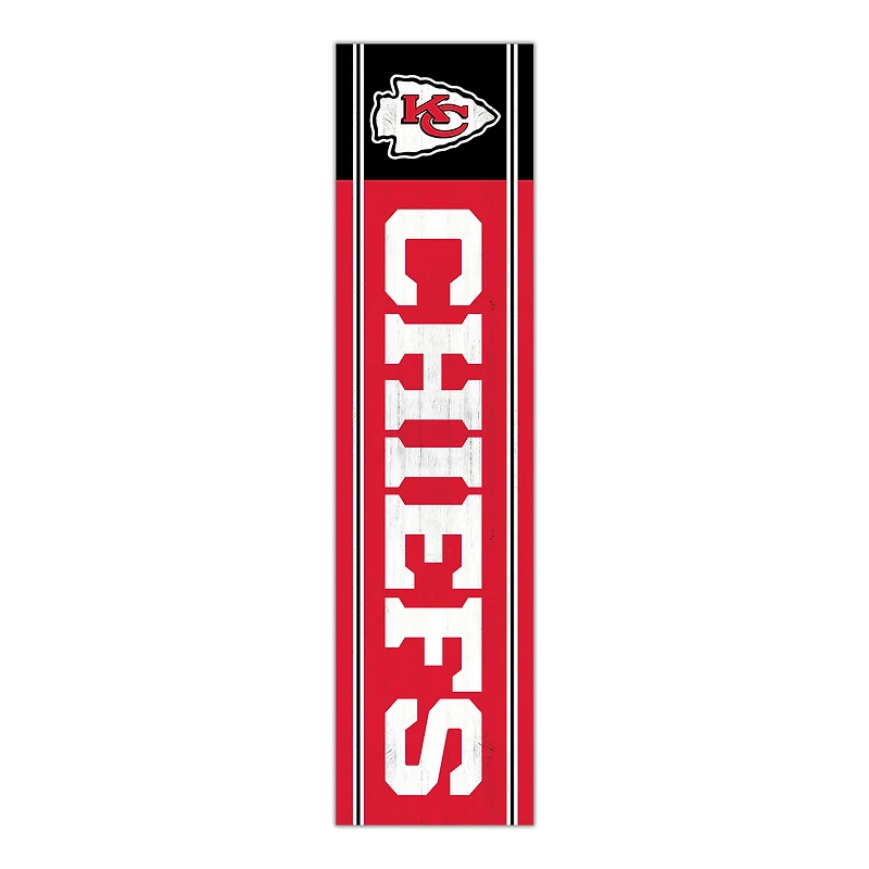 Kansas City Chiefs 48" Team Name with Logo Leaner