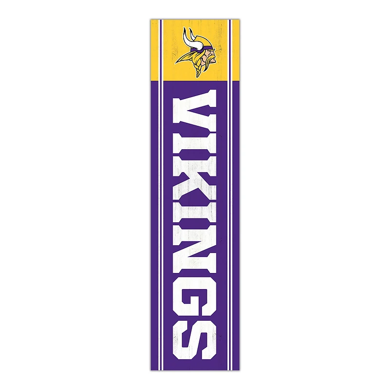 Minnesota Vikings 48" Team Name with Logo Leaner