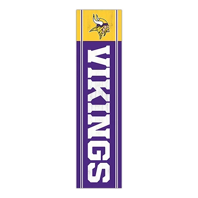 Minnesota Vikings 48" Team Name with Logo Leaner